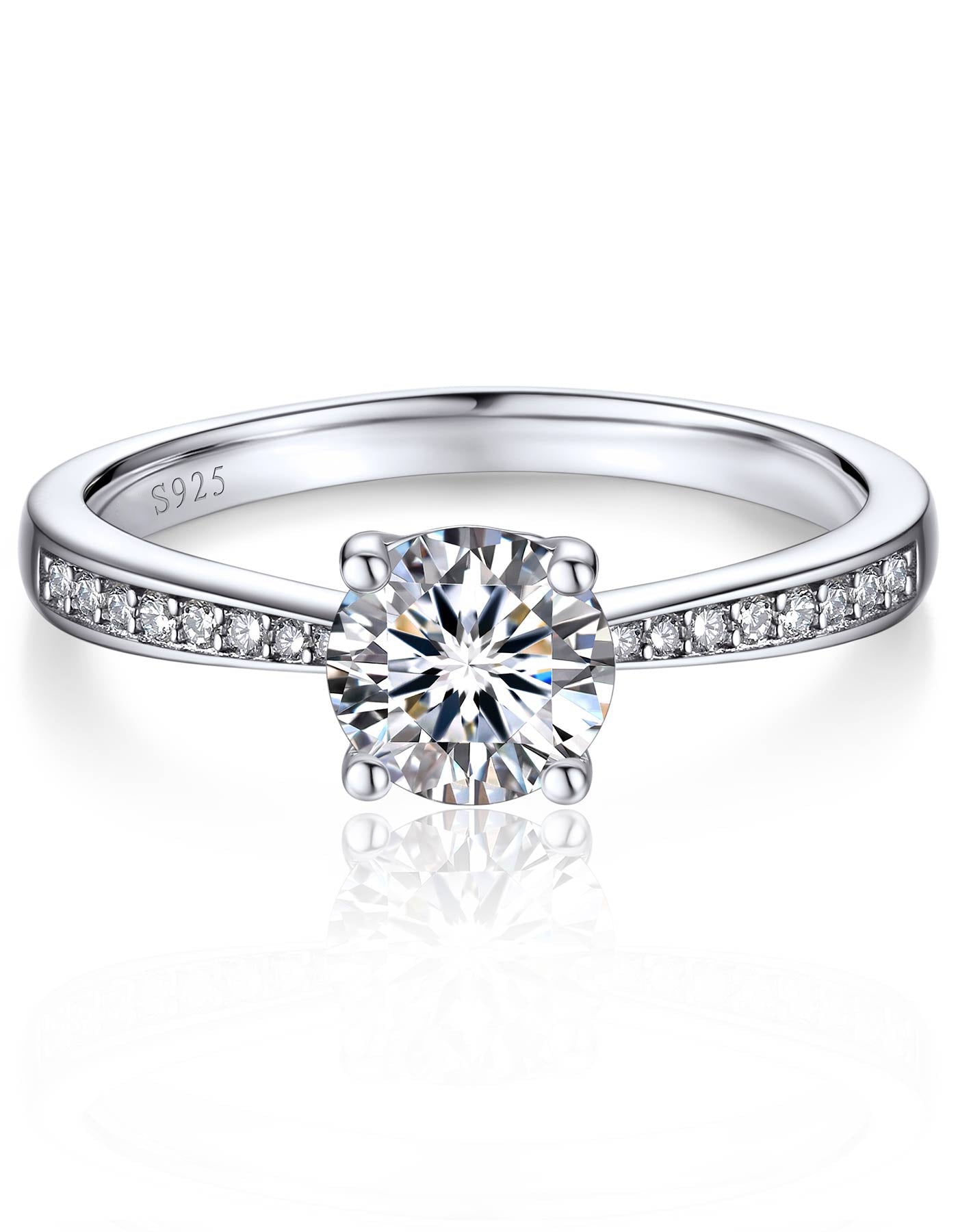 Ahabobo Moissanite Engagement Rings for Women