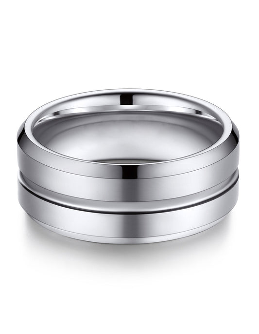 Ahabobo Tungsten Carbide Band Ring For Men