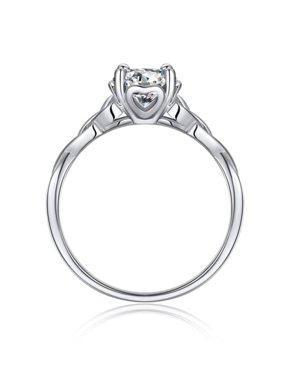 Ahabobo Celtic Knot Moissanite Engagement Ring For Women